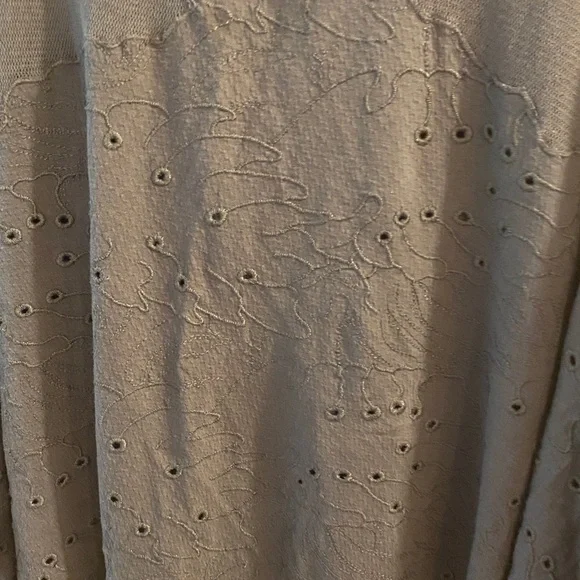 Free People Charcoal Boxy Oversized Blouse - Picture 4 of 6